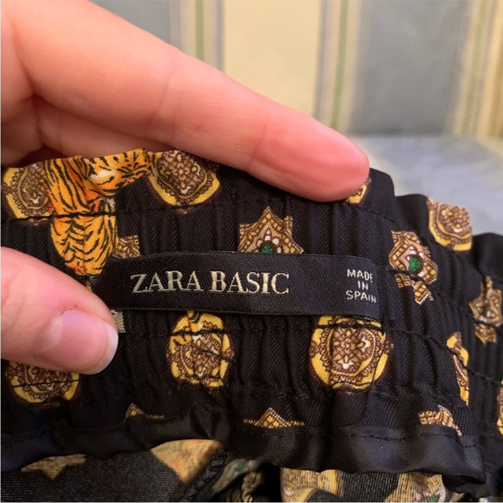 RARE Zara Black and Gold Tiger Joggers - Picture 5 of 6